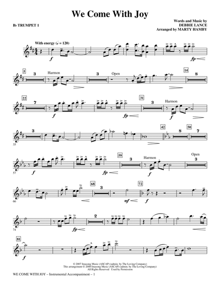 We Come with Joy (arr. Marty Hamby) - Trumpet 1