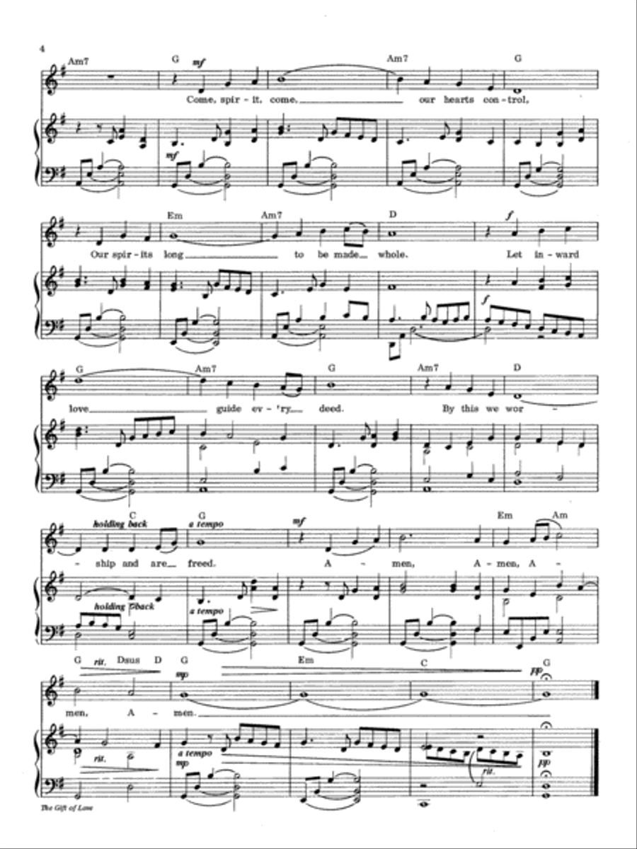 The Gift of Love The Gift of Love 5-Octaves scores gallery preview page 4