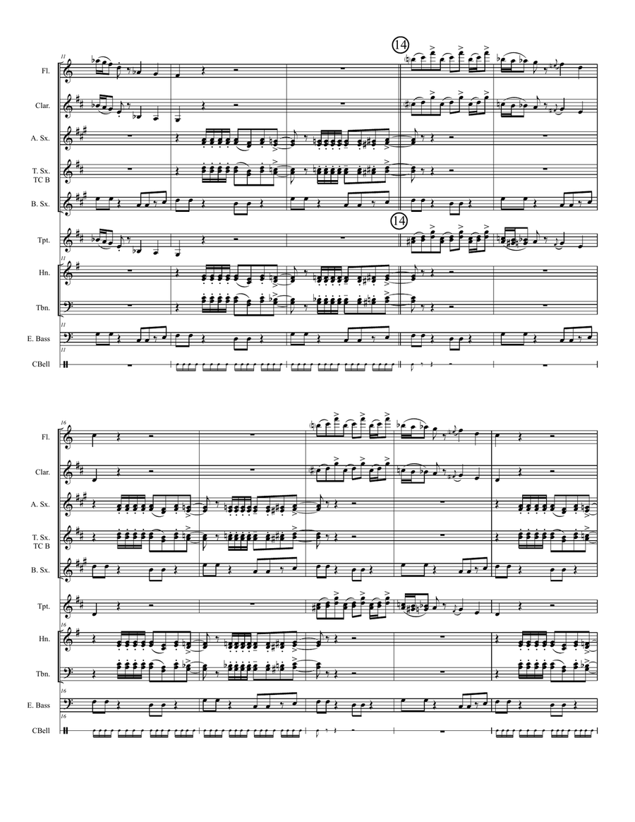 Grazing In The Grass Jazz Ensemble scores gallery preview page 2