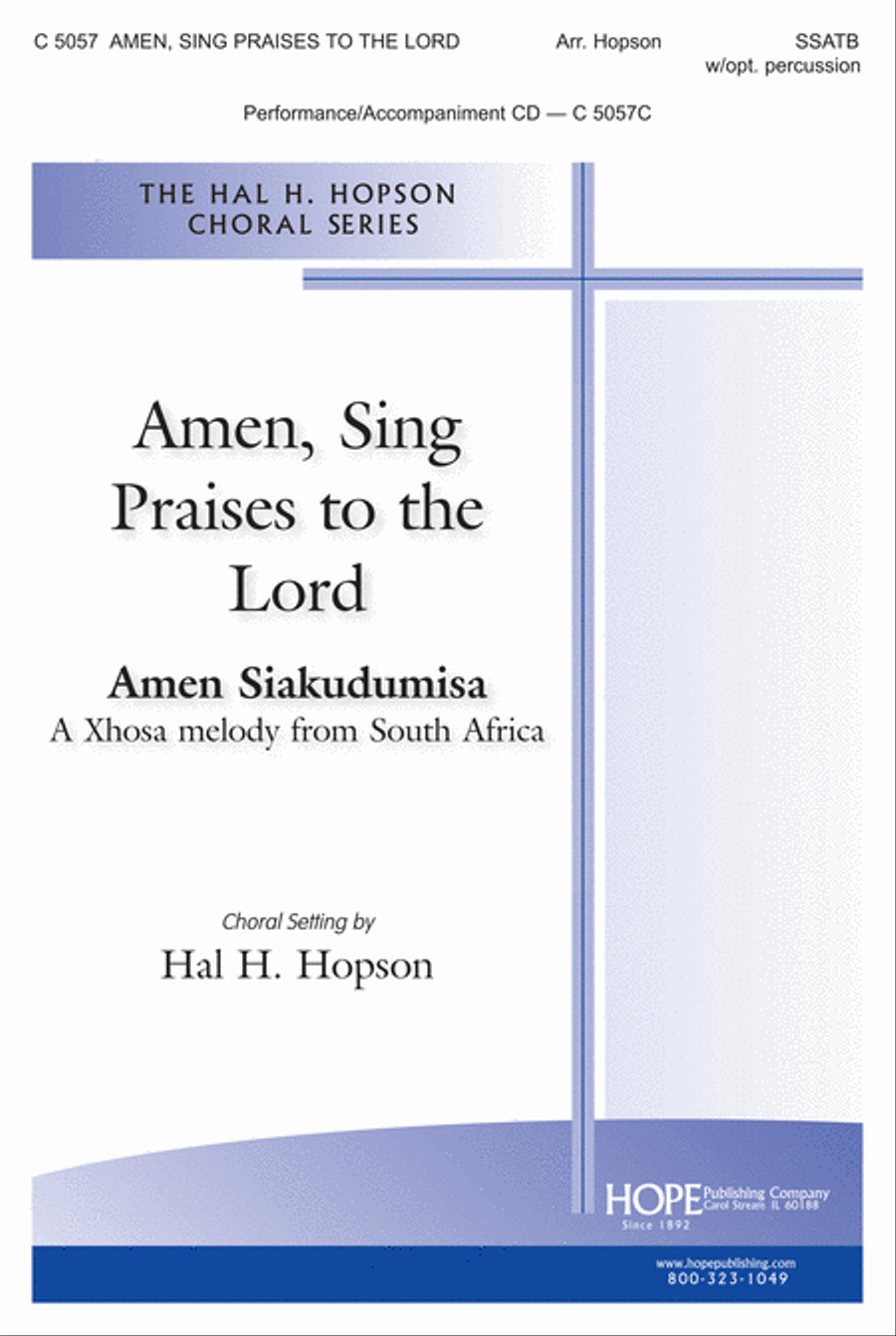 Amen, Sing Praises to the Lord 4-Part scores gallery preview page 1