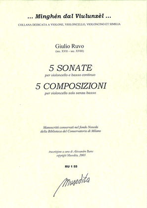 Book cover for 5 Sonate e 5 Composizioni (ms, I-Mc)