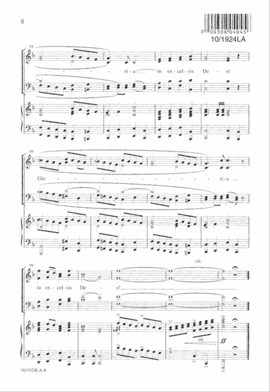 Songs of the Angels 4-Part scores gallery preview page 8