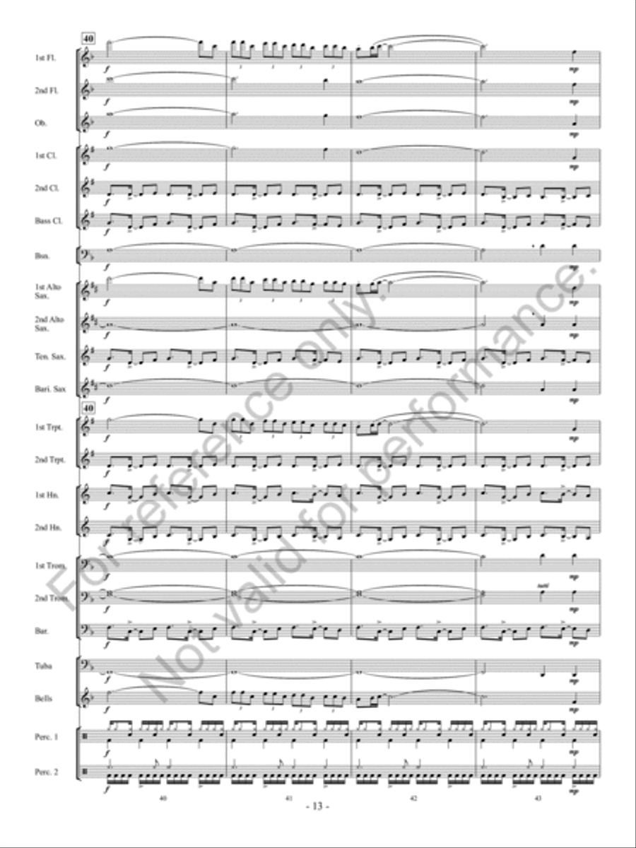 Partay! Concert Band scores gallery preview page 14