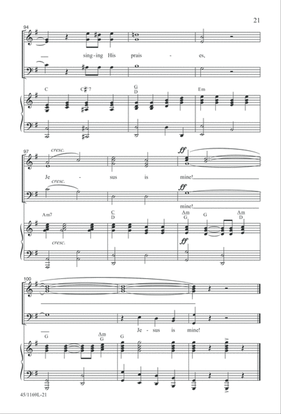 Simply Southern Gospel 3-Part scores gallery preview page 21