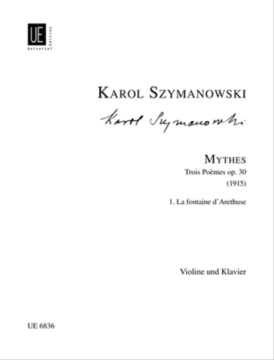 Mythes Chamber Music scores gallery preview page 1