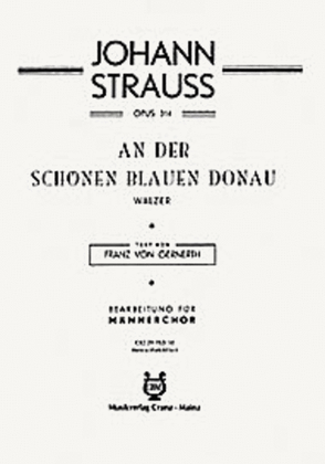 Book cover for An der schonen blauen Donau