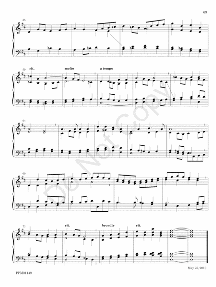 Organ Works for the Church Year Organ scores gallery preview page 75