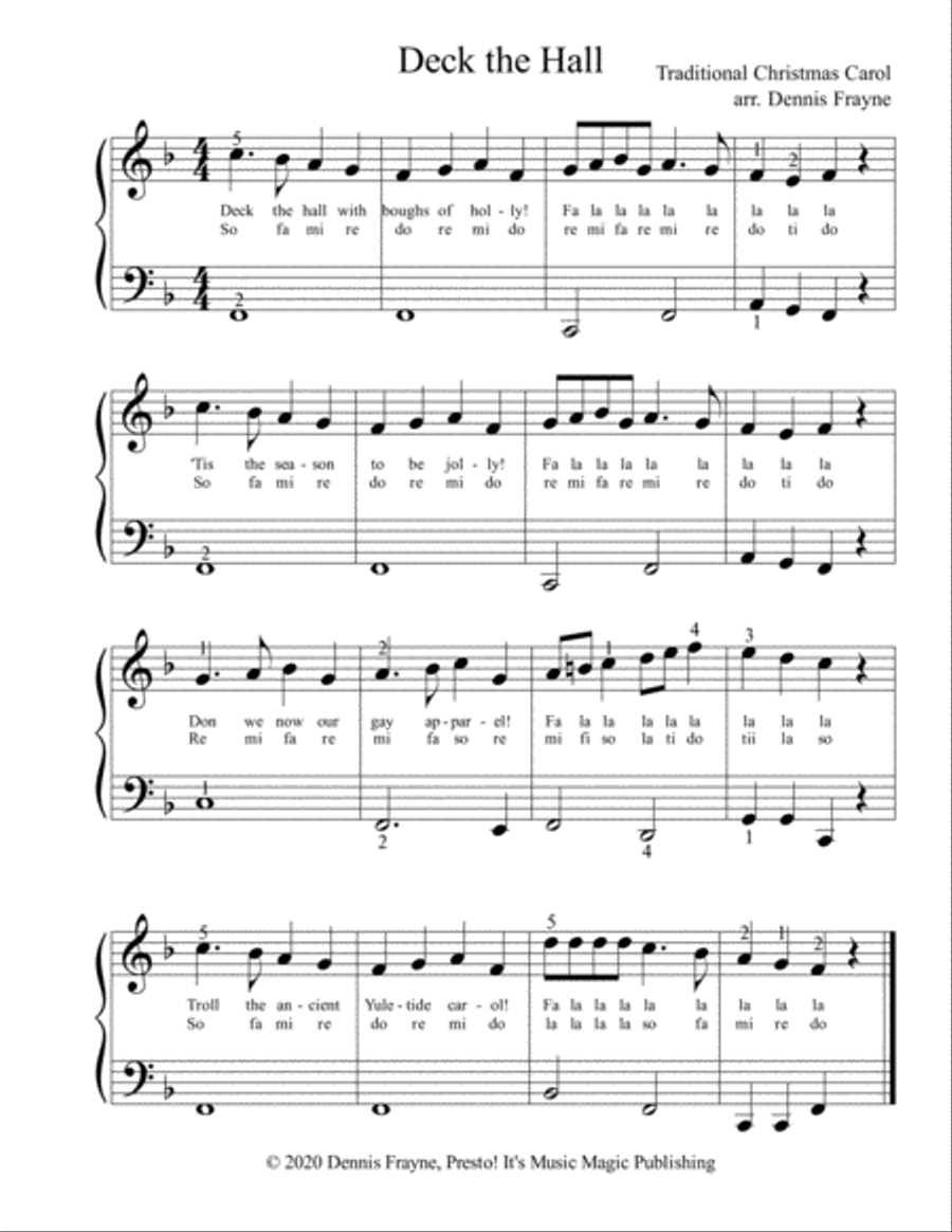 Deck the Hall Voice scores gallery preview page 1