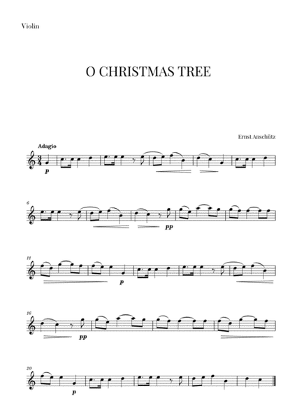 Mon Beau Sapin for Violin image number null