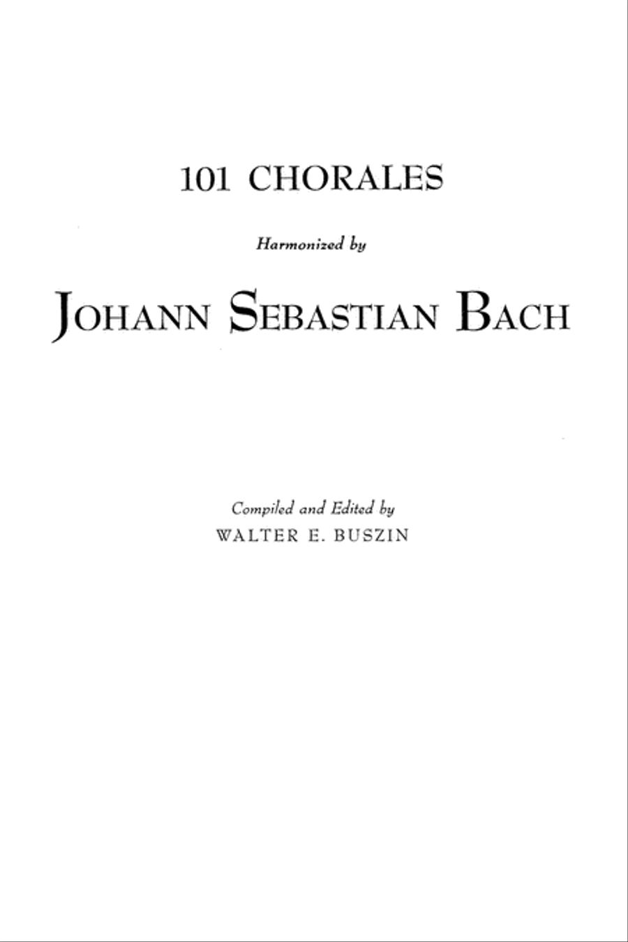 101 Chorales Harmonized by Johann Sebastian Bach 4-Part scores gallery preview page 2