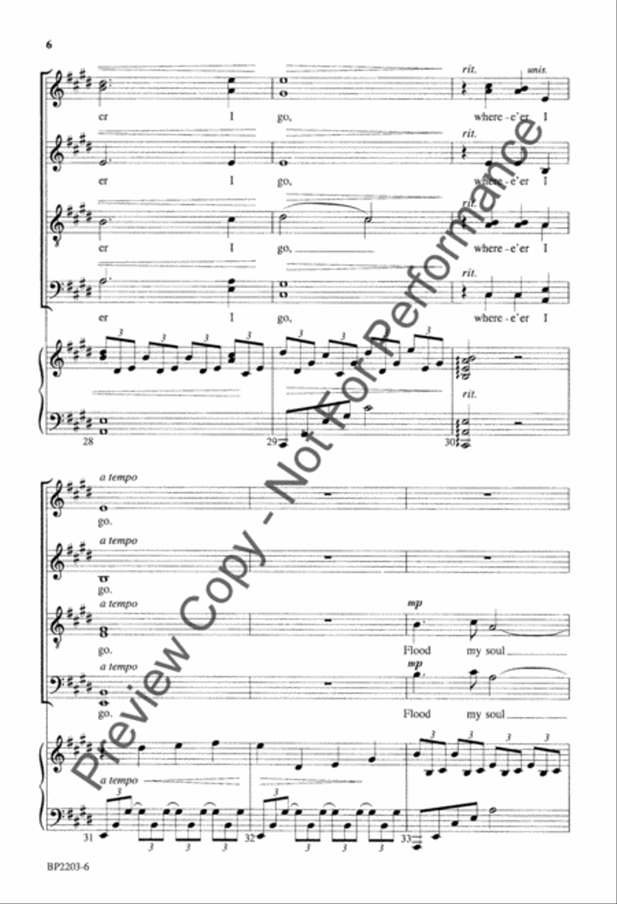 Prayer of Mother Teresa 4-Part scores gallery preview page 7