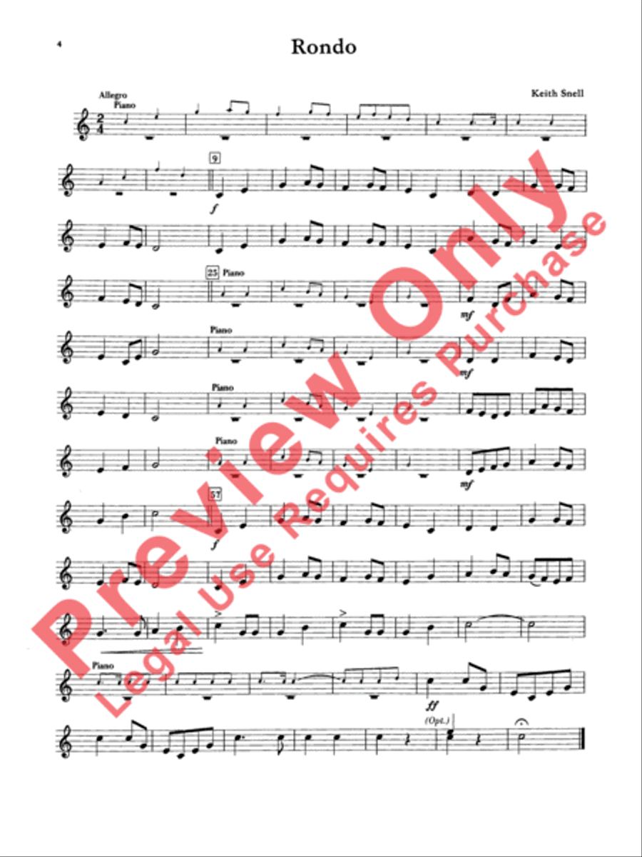 Belwin Master Solos (Trumpet), Volume 1 Cornet scores gallery preview page 5