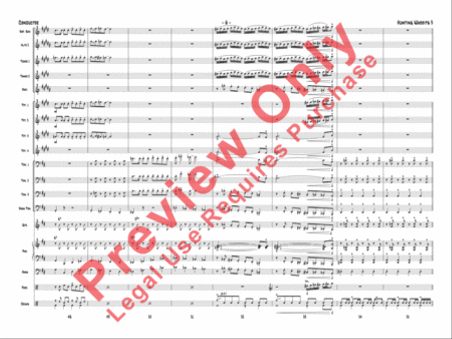 Hunting Wabbits 3 (Get Off My Lawn) Jazz Ensemble scores gallery preview page 9