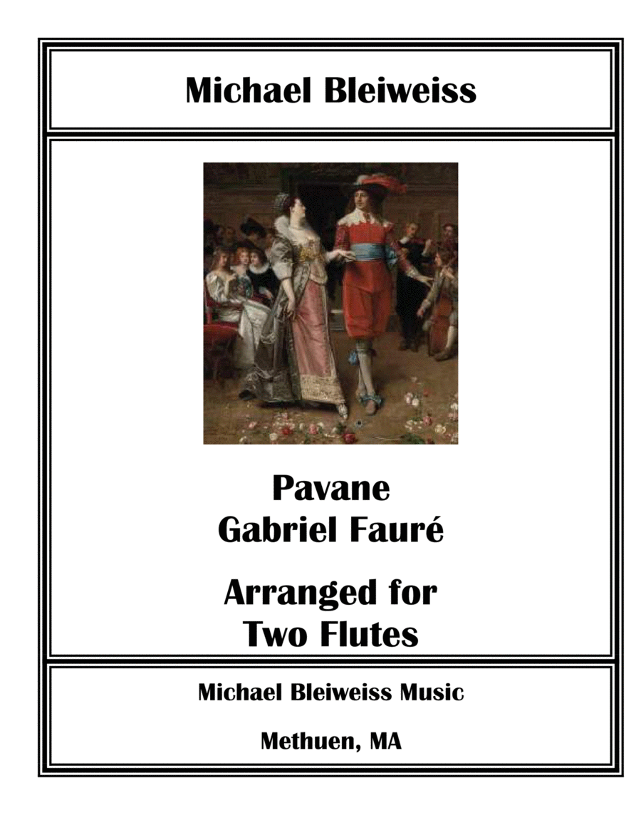 Pavane for Two Flutes Flute Duet scores gallery preview page 1