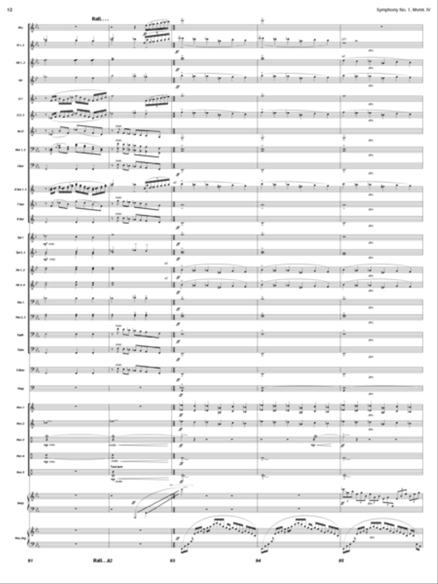 New Day Rising (Symphony 1, New Day Rising, Mvt. IV) Concert Band scores gallery preview page 11