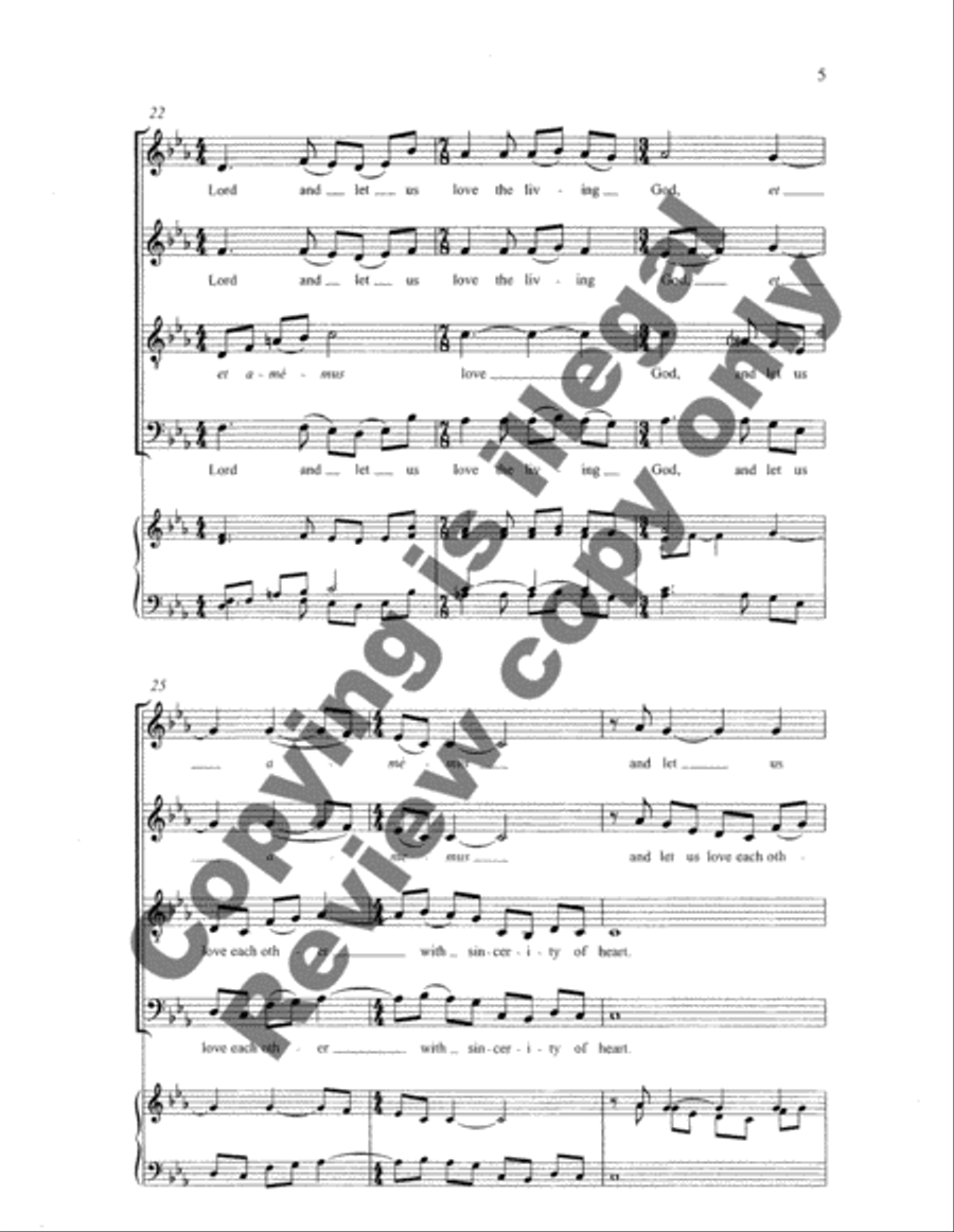 Ubi Caritas Ubi Caritas 4-Part scores gallery preview page 25