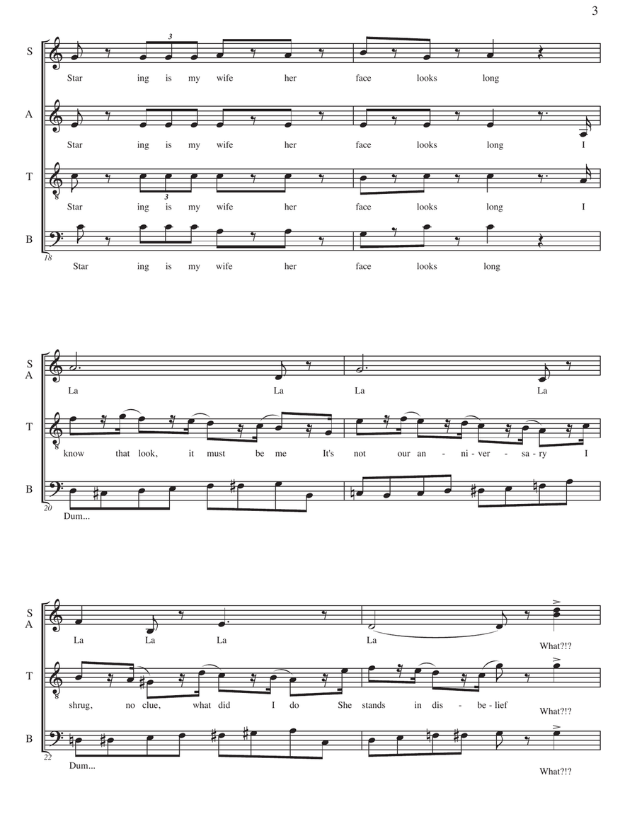 Nutcracker (as performed by Straight No Chaser) - SATB 4-Part scores gallery preview page 4