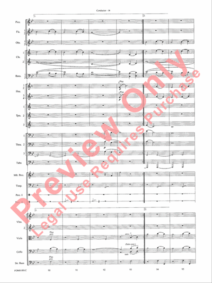 My Fair Lady (Medley) Full Orchestra scores gallery preview page 16