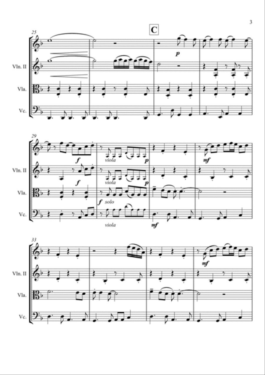 Smooth Operator String Quartet scores gallery preview page 3