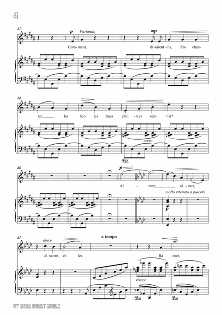 Liszt-Comment disaient-ils in g sharp minor,for Voice and Piano image number null