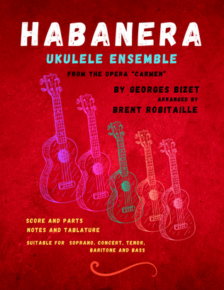 Book cover for Habanera - Bizet - Ukulele Ensemble