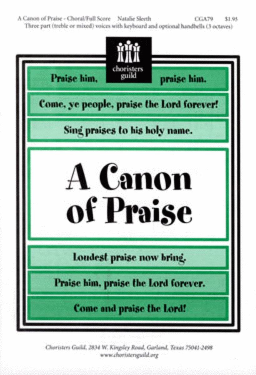 A Canon of Praise image number null