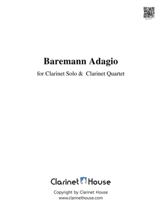 Book cover for Baermann Adagio for Clarinet Ensemble (Clarinet Solo & Quartet)