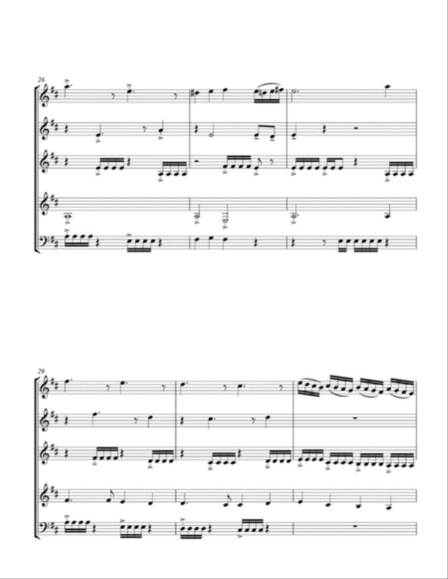 America the Beautiful America the Beautiful Woodwind Quintet scores gallery preview page 4