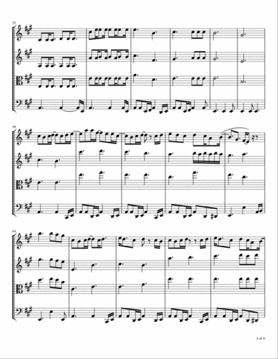 Change Partners Change Partners String Quartet scores gallery preview page 6