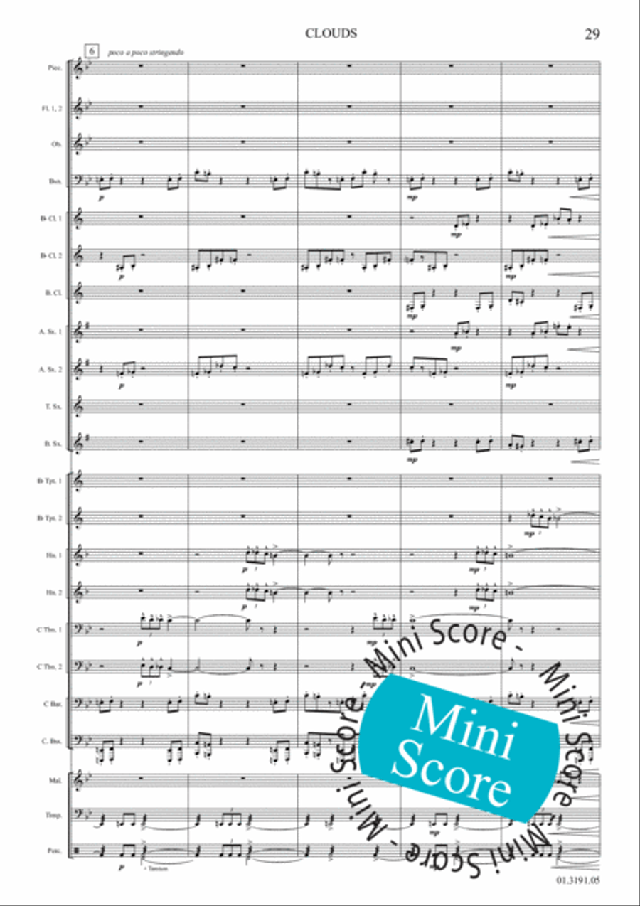 Clouds Clouds Concert Band scores gallery preview page 35