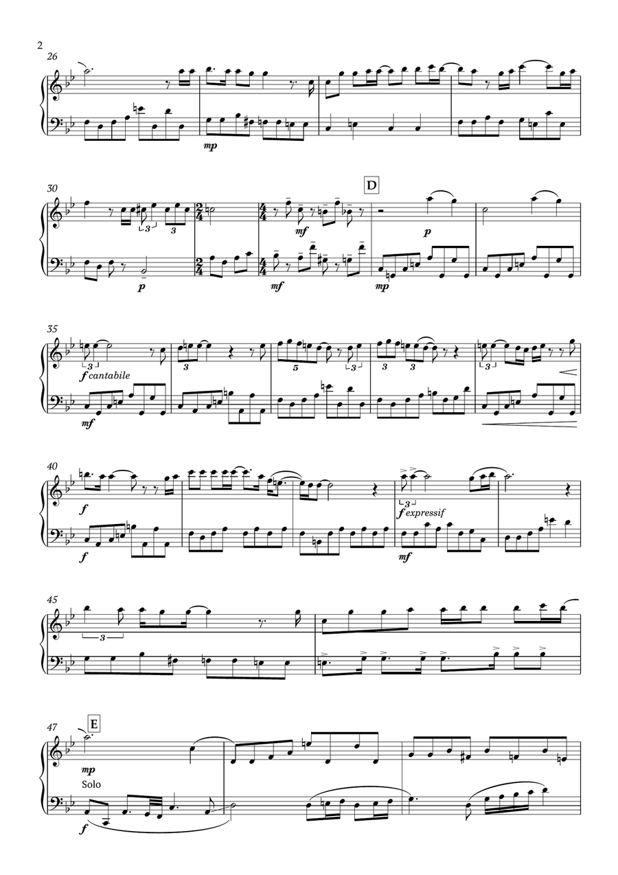Bohemian Rhapsody Easy Piano scores gallery preview page 3