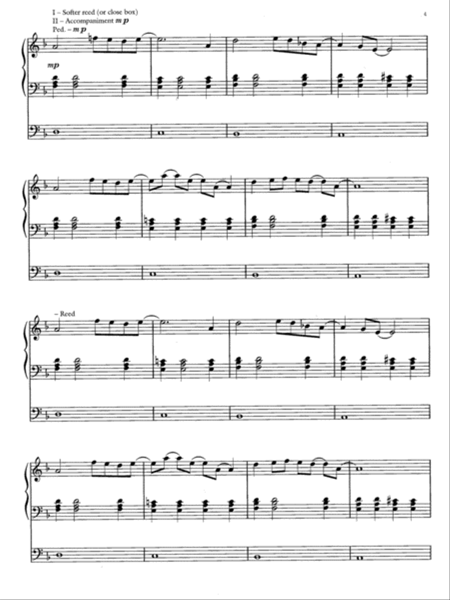 Trumpet Procession Organ Solo scores gallery preview page 5