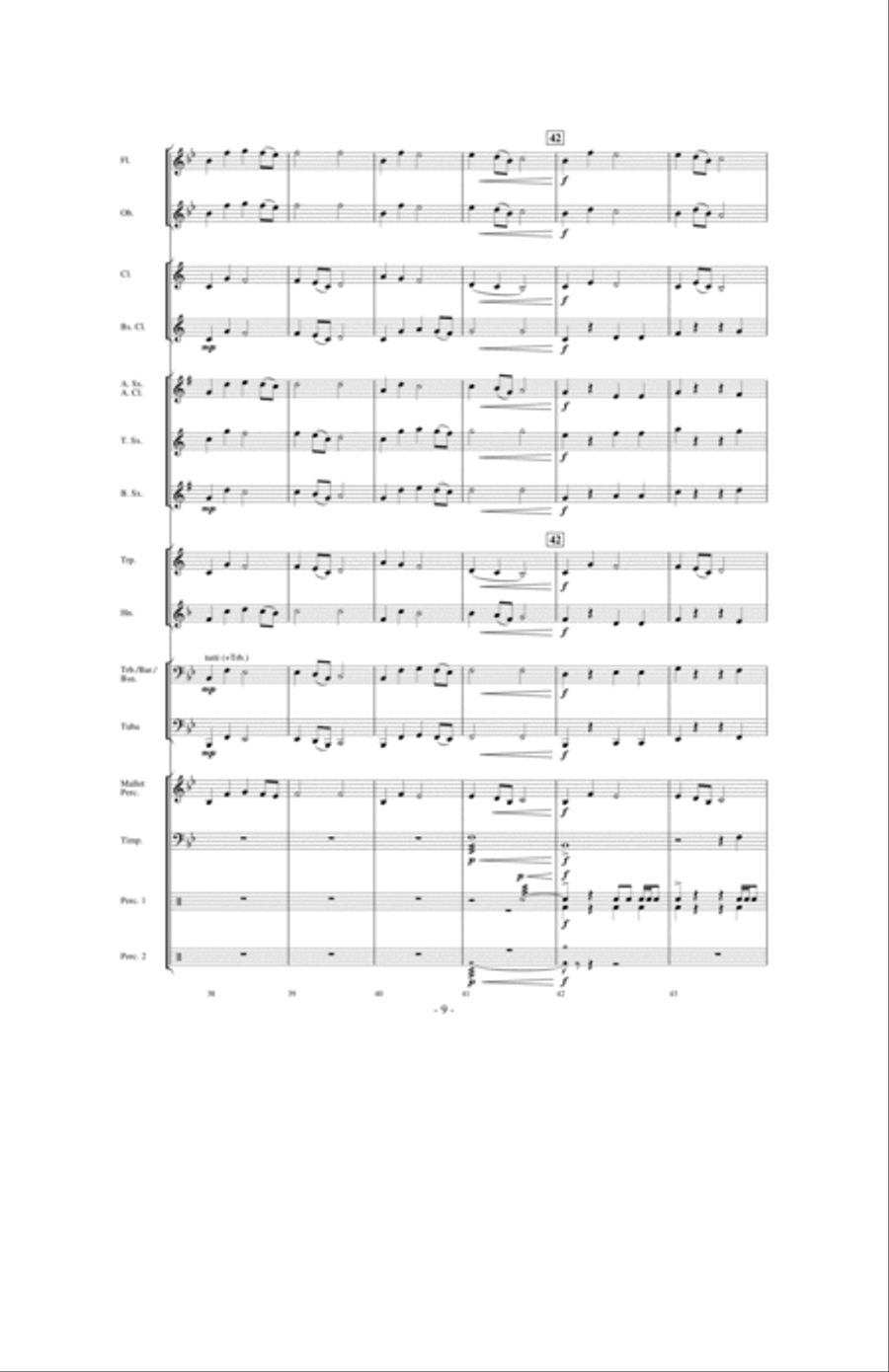 Valiance: A Heroic Overture for Band Concert Band scores gallery preview page 8