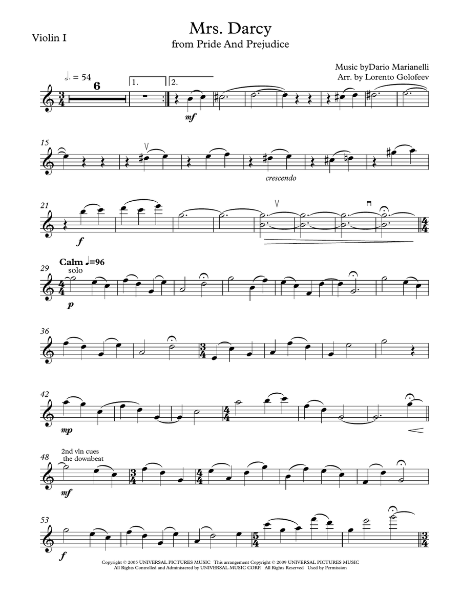 Mrs. Darcy String Quartet scores gallery preview page 1