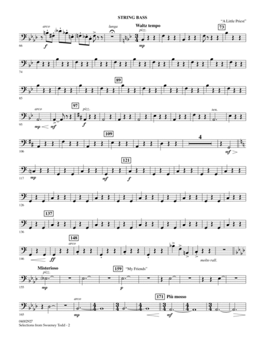 Selections from Sweeney Todd (arr. Stephen Bulla) - String Bass