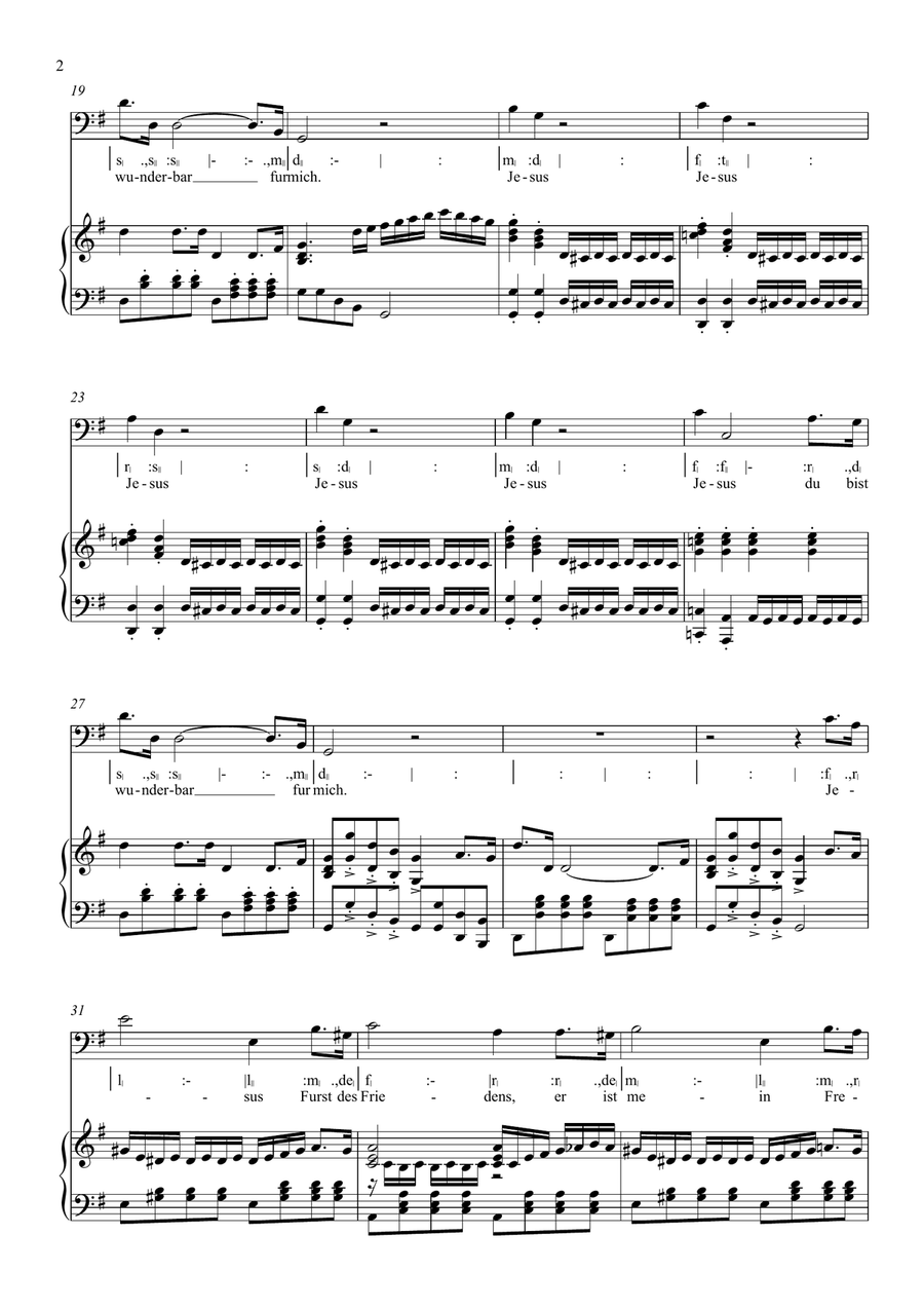 Jesus, du bist wunderbar Voice scores gallery preview page 2