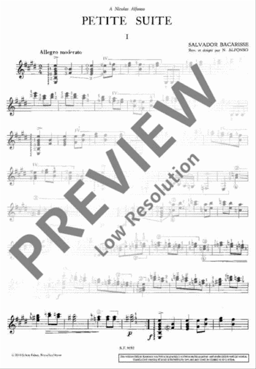 Petite Suite Classical Guitar scores gallery preview page 4