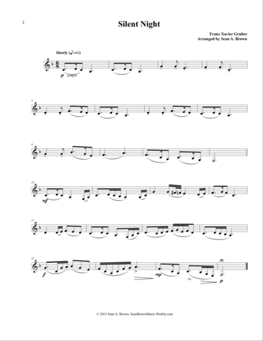 Christmas Carols for the Lonely Hornist, Vol. 1 Horn Solo scores gallery preview page 4