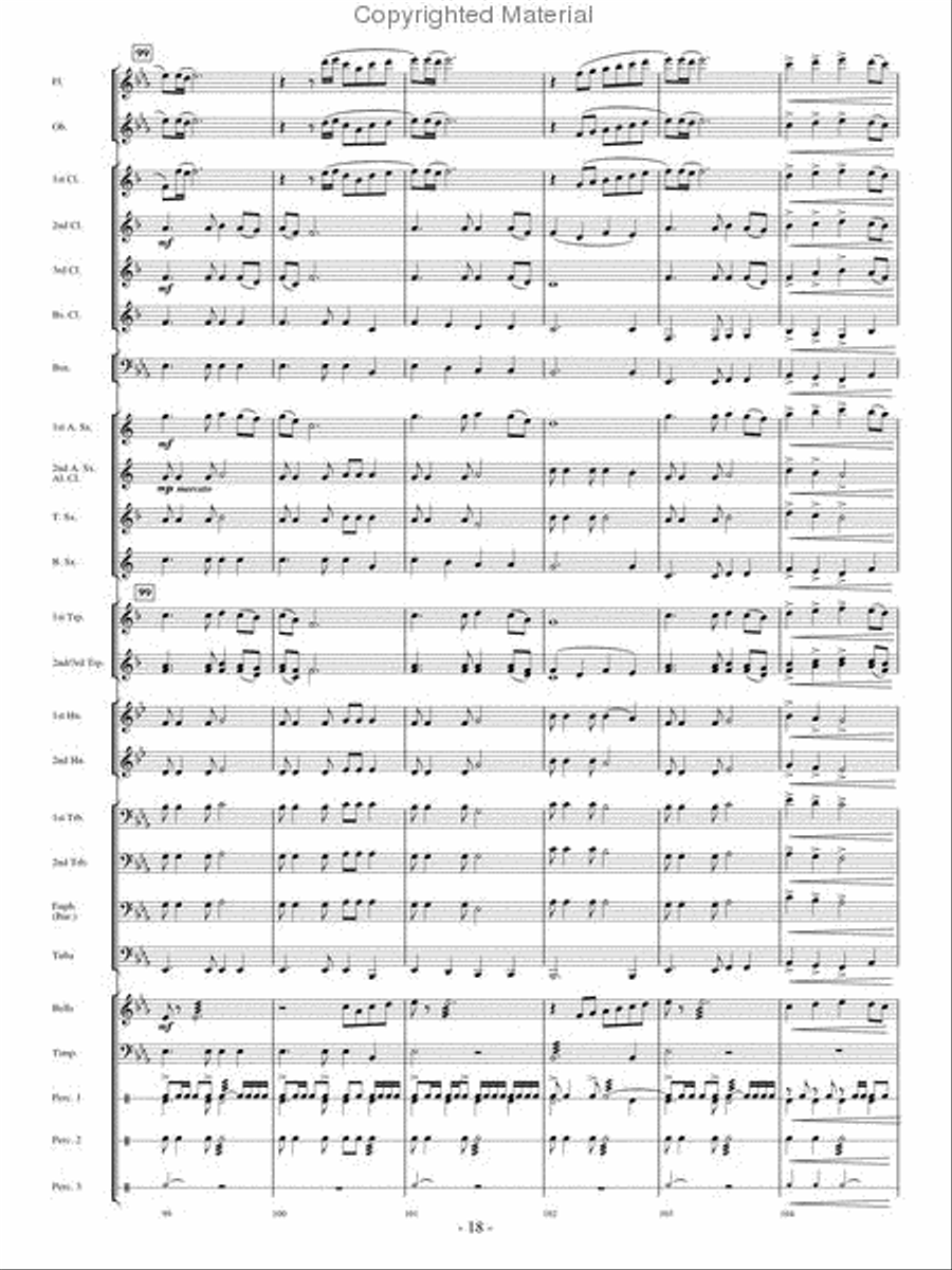 Spirit of the Pioneers Spirit of the Pioneers Concert Band scores gallery preview page 17
