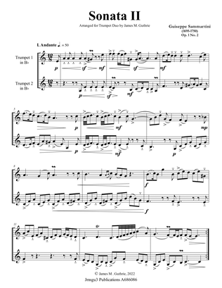 Sammartini: Sonata Op. 1 No. 2 for Trumpet Duo