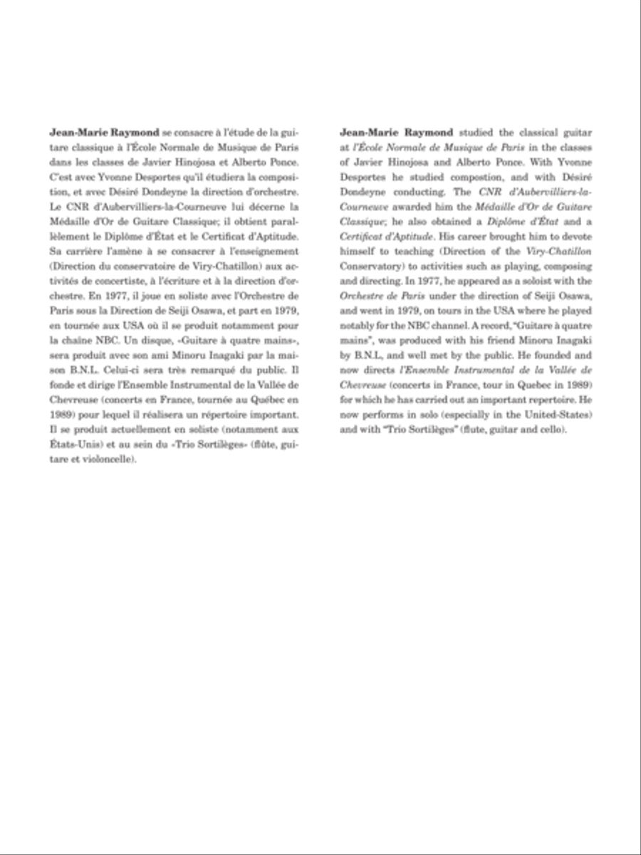 Évocation nostalgique Évocation nostalgique Classical Guitar scores gallery preview page 2