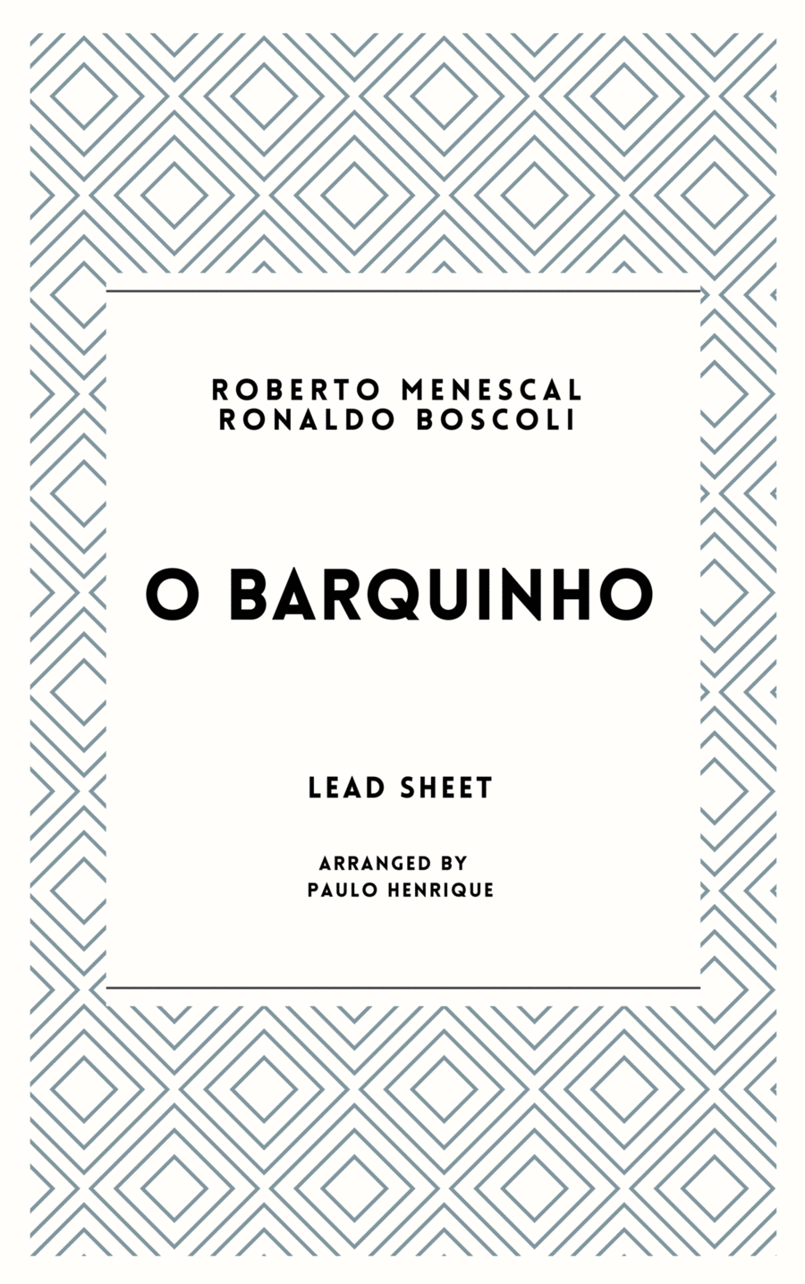 O Barquinho Piano scores gallery preview page 1