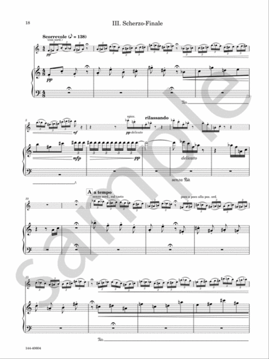Sonata Sonata Chamber Music scores gallery preview page 10