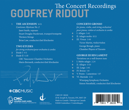 Ridout: The Concert Recordings