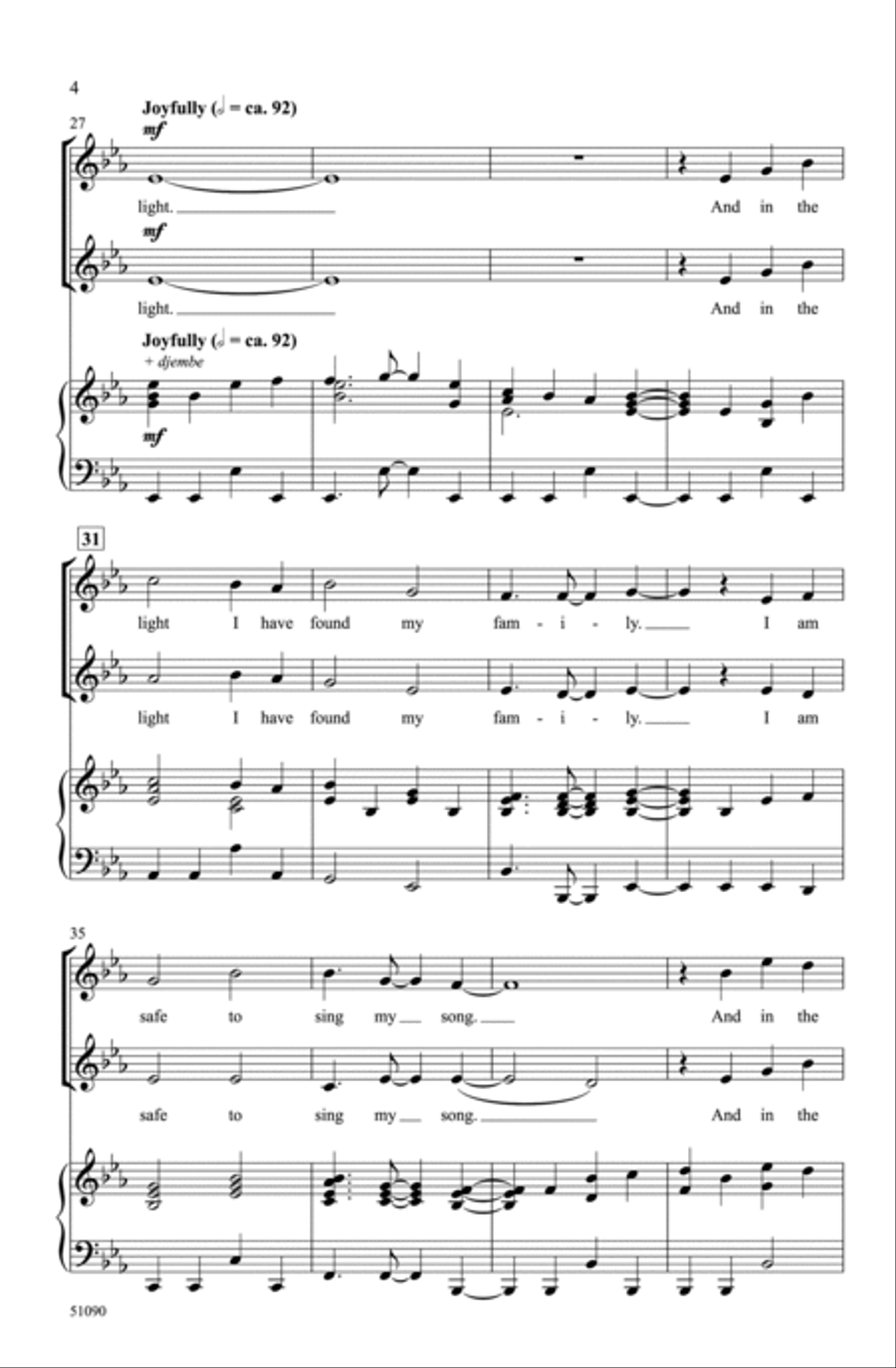 You Are Light Choir scores gallery preview page 3