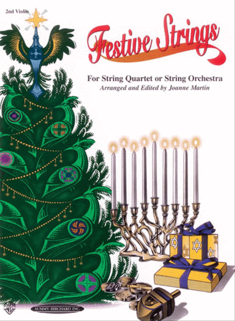 Festive Strings for String Quartet or String Orchestra String Quartet scores gallery preview page 1