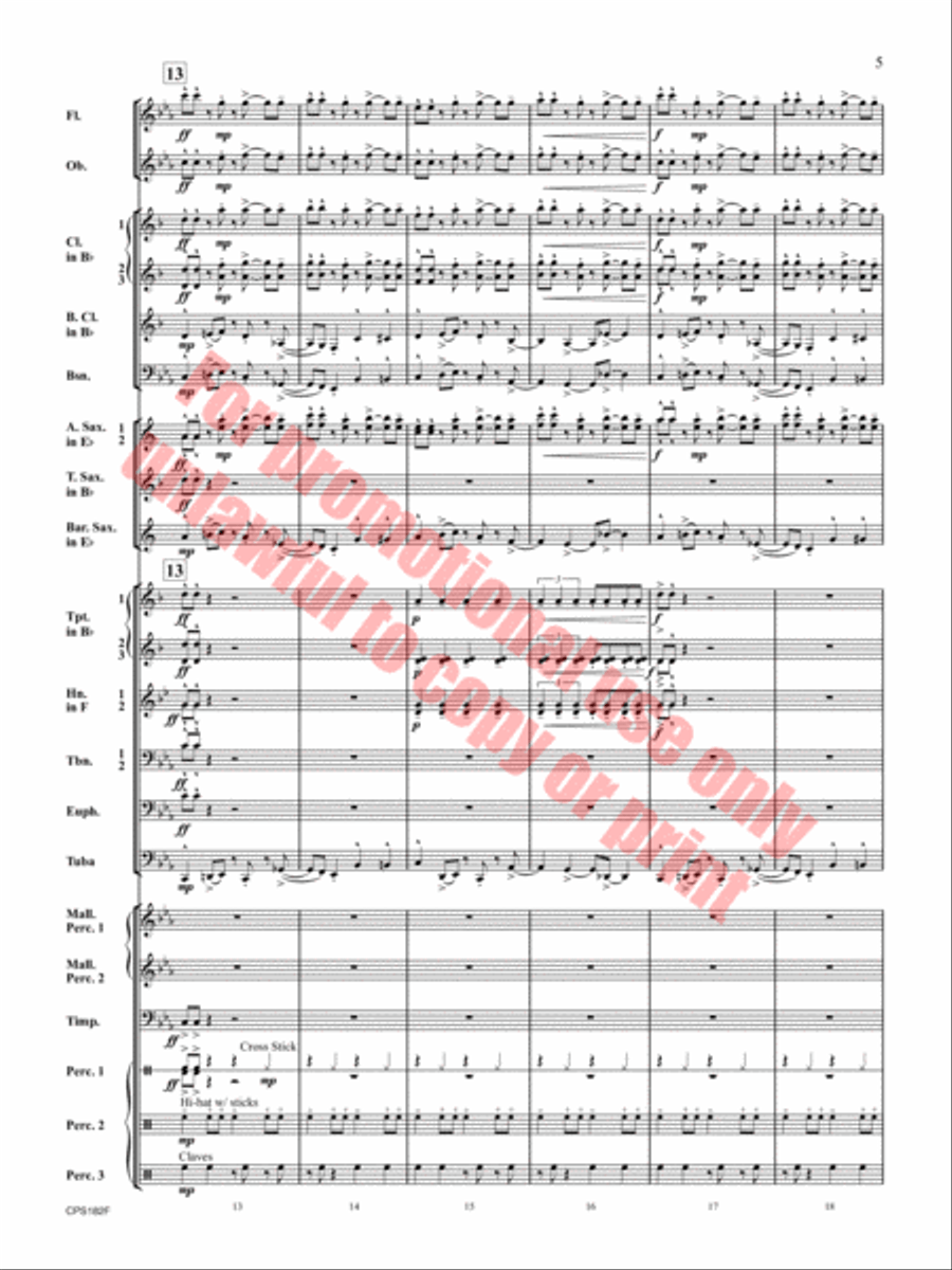 Ghost Run Concert Band scores gallery preview page 6