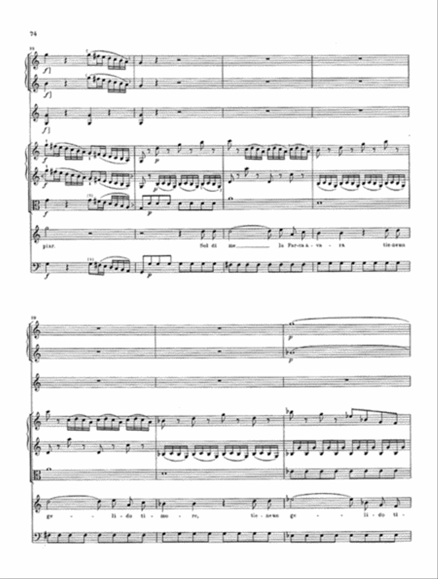 Orlando Paladino – Dramma Eroicomico – 1st act, 1st part Orchestra scores gallery preview page 4