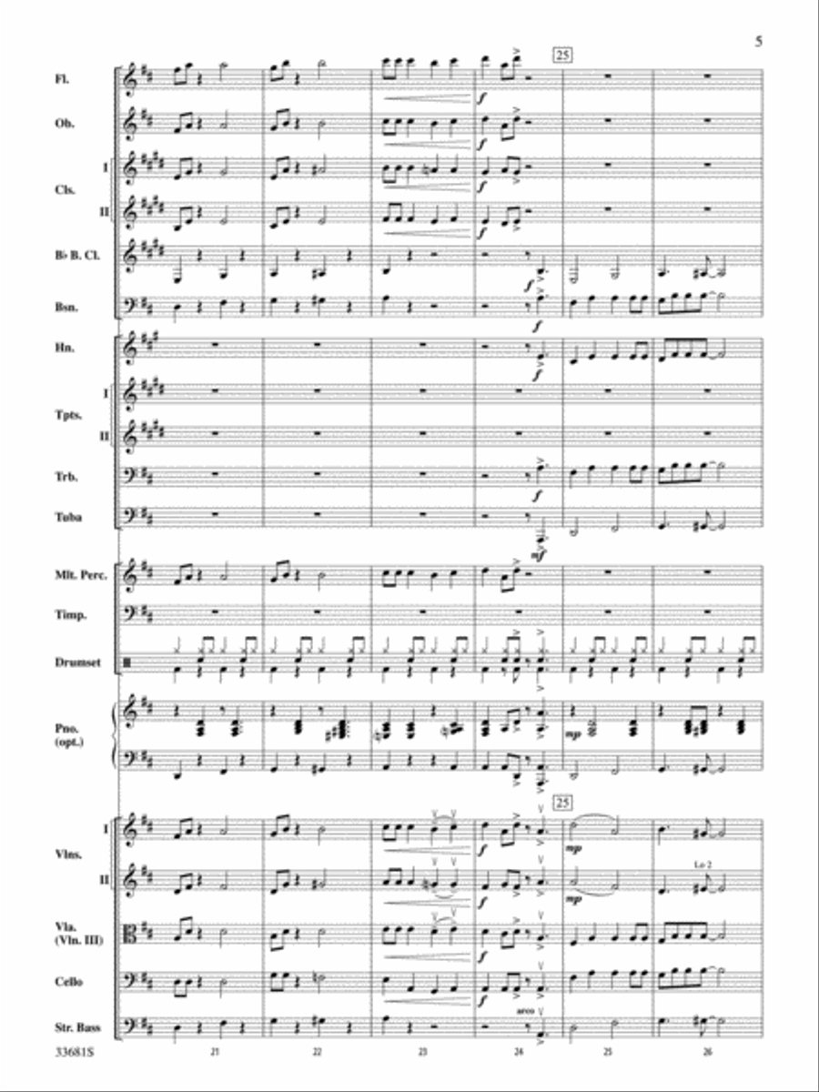 Jazzy Little Brown Jug Jazzy Little Brown Jug Full Orchestra scores gallery preview page 5