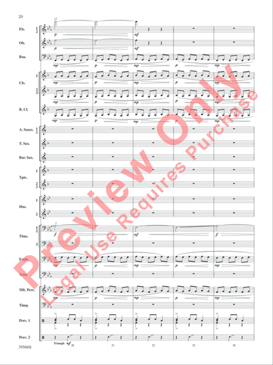 At the Movies with Danny Elfman Concert Band scores gallery preview page 21